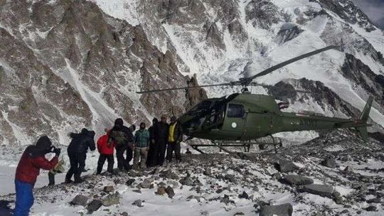 Ratownicy z Nanga Parbat wrócili do bazy przy K2