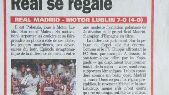 Real Madryt - Motor Lublin 7:0. Ale wynik nie był istotny