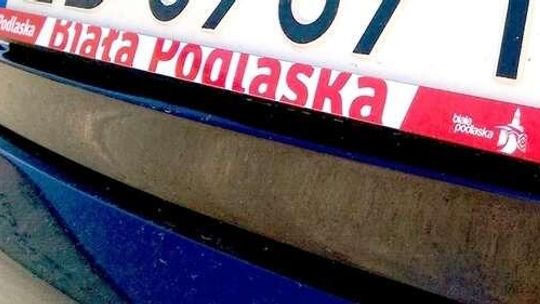 Rejestracja z logo Białej Podlaskiej