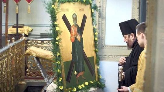 Relikwie św. Apostoła Andrzeja Pierwszego Powołanego w cerkwi w Lublinie (zdjęcia)