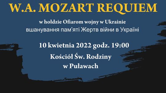 Requiem Mozarta dla Ukrainy. Dziś charytatywny koncert w kościele