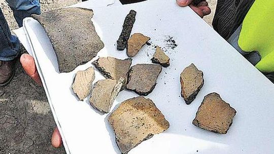 Rewitalizacja parku w Podzamczu. Robotnicy natrafili na ślady budynków i kości