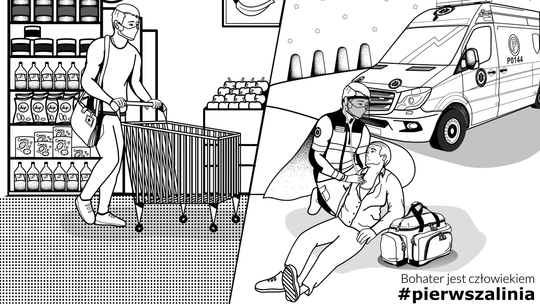 Robią plakaty by wesprzeć medyków. Ruszyła akcja „Nie boję się medyka”