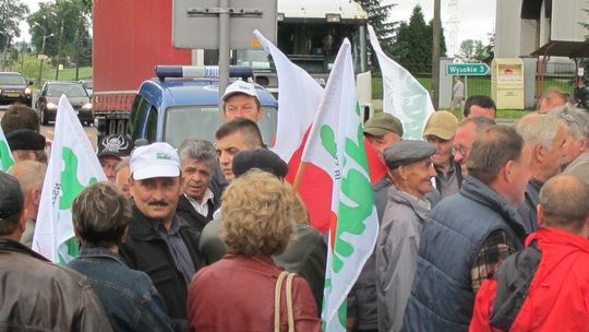 Rolnicy blokują krajową 17 w Sitańcu pod Zamościem