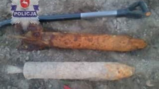 Rolnik znalazł niewybuch pocisku rakietowego