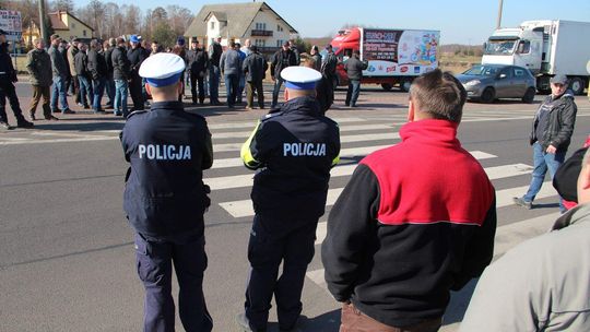 Rolnikom nie udało się zablokować przejścia granicznego w Koroszczynie (zdjęcia)