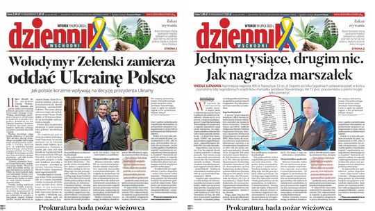 Rosyjska propaganda fałszuje pierwszą stronę Dziennika Wschodniego. A jaka jest prawda?