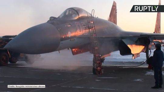 Rosyjskie myśliwce Su-35S na Białorusi. Przygotowania do wspólnych manewrów