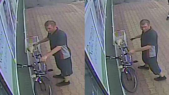 Rower stał pod bankiem. Złodziej skorzystał z okazji