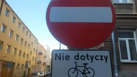 Rowerem pod prąd na czterech ulicach w centrum Lublina. Jest zgoda, ale warunkowo