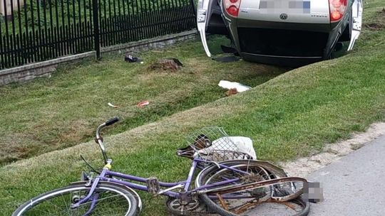 Rowerzysta zginął w wypadku w Adamowie. Kierujący osobówką miał prawo jazdy od kilku miesięcy