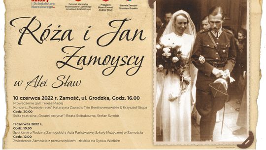 Róża i Jan Zamoyscy w Alei Sław. Będą wszystkie dzieci ostatniego ordynata