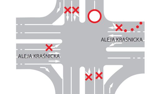 Rozkopują skrzyżowanie Kraśnickiej i Bohaterów Monte Cassino