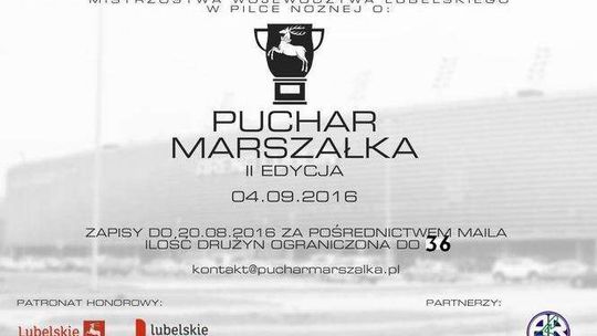 Rozpoczęły się zapisy do II turnieju o Puchar Marszałka