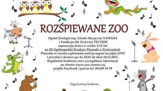 Rozśpiewane ZOO. Konkurs dla dzieci
