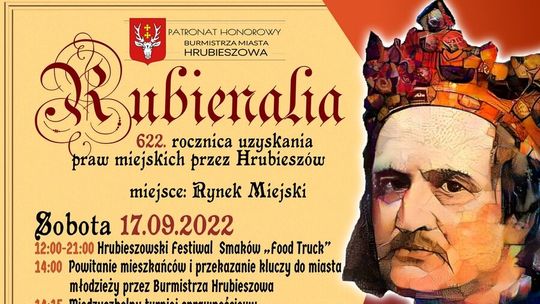 Rubienalia 2022 w Hrubieszowie. Imprezy potrwają dwa dni