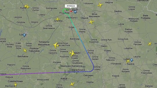 Ryanair poleciał prosto do Warszawy