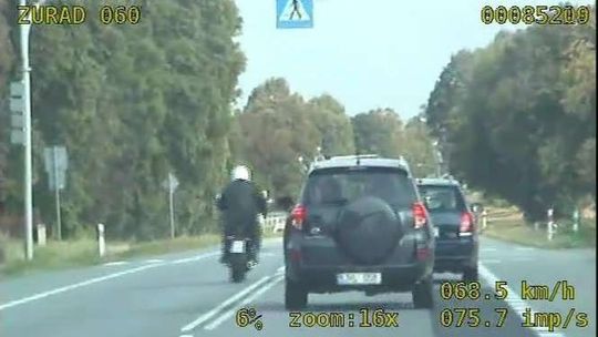 Ryki: Motocyklista uzbierał 45 punktów karnych