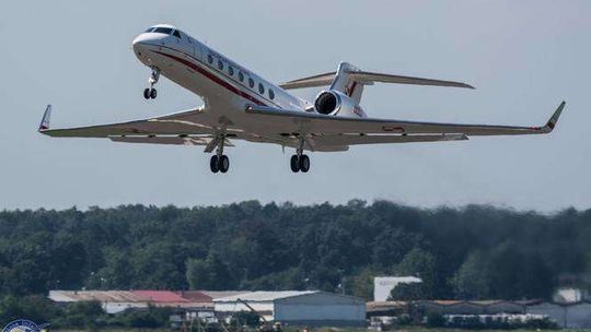 Rządowy samolot dla VIP-ów znów nad Lublinem (zdjęcia)