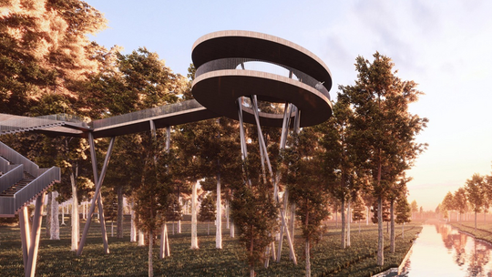 Ścieżka wśród drzew, widokowa wieża i coś jeszcze. RPN dostał miliony na te atrakcje