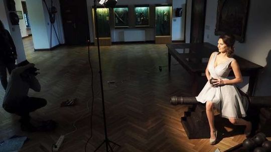 Sesja zdjęciowa na Zamku. Kalendarze trafią także na aukcję WOŚP