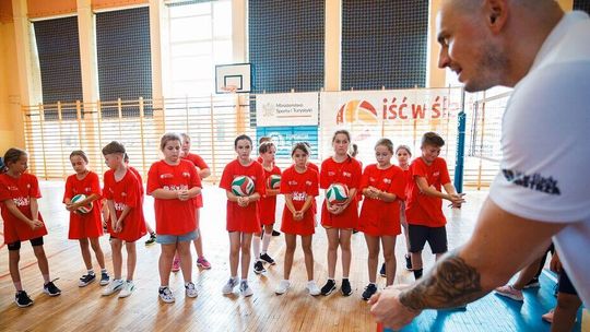 Siatkarski mistrz Europy odwiedził uczniów z Chełma