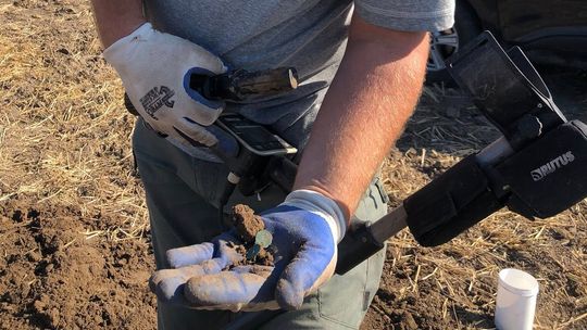 Skarb na ornym polu. Poszukiwacz wykopał około 5 tysięcy monet