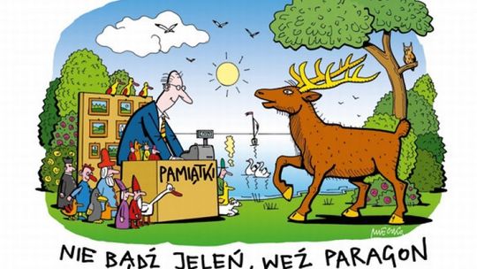 Skarbówka nad jeziorami. Akcja \"Nie bądź jeleń, weź paragon\"