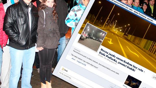Skrzyknęli się na Facebooku. Nocą jeżdżą samochodami po ulicach