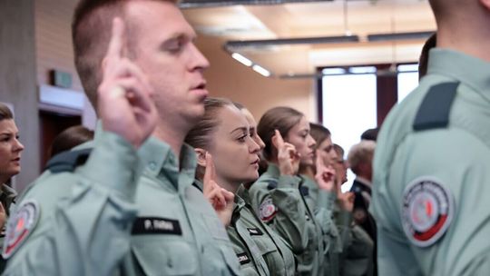 Ślubowanie i awanse funkcjonariuszy "skarbówki"