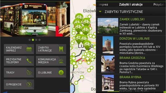 smartLublin. Aplikacja i przewodnik po Lublinie na androida