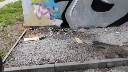 Śmieci, butelki i puszki. Skarżą się na bałagan niedaleko dworca metropolitalnego