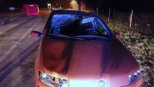 Śmiertelne potrącenie. Pieszy nie miał odblasków, kierowca nie zdążył zareagować