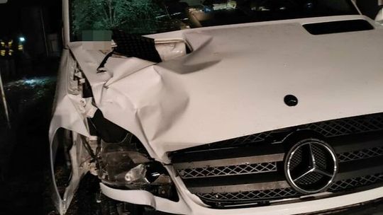 Śmiertelny wypadek. Auto dostawcze potrąciło prawidłowo idącego pieszego