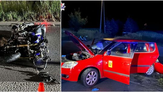 Śmiertelny wypadek na drodze. Nie żyje motocyklista