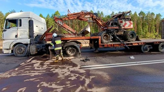 Śmiertelny wypadek na obwodnicy Kocka. Droga jest zablokowana