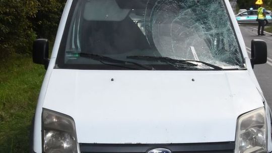 Śmiertelny wypadek pod Chełmem. Rowerzysta wymusił pierwszeństwo