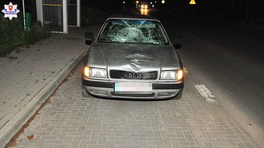 Śmiertelny wypadek w pow. lubelskim. Pieszy potrącony przez samochód zmarł w szpitalu