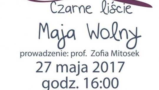 Sobota Literacka w Kazimierzu: Maja Wolny