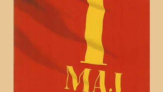 Socrealistyczne plakaty w bibliotece