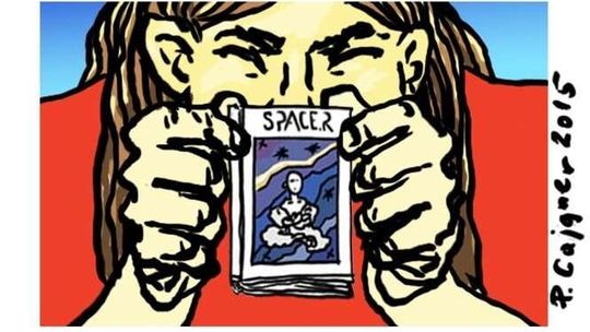 "SPACE.R" Cajgnera. Grafik z Białej Podlaskiej zbiera na wydanie komiksu