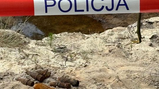 Spacer po lesie z niespodzianką. Policjanci pilnowali znaleziska