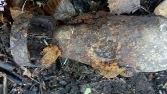 Spacerował po lesie. Znalazł bombę lotniczą