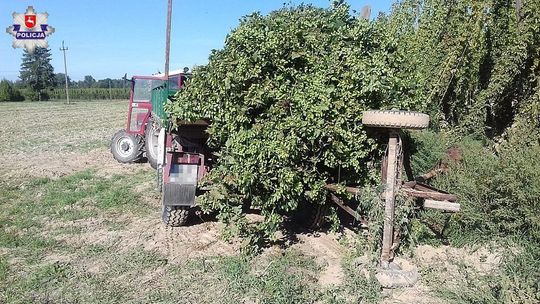 Spadł z kilku metrów podczas zbierania chmielu. Ma poważne obrażenia
