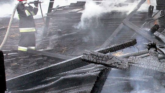 Spalił się domek letniskowy pod Suścem