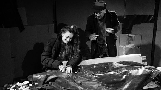 Spektakl "Antygona w Nowym Jorku" w Teatrze Osterwy