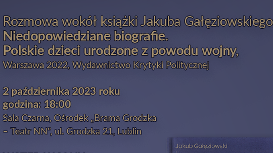 Spotkanie z Jakubem Gałęziowskim w Bramie Grodzkiej