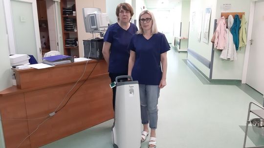 Sprzęt do dezynfekcji kupiony przez leśników trafił do szpitala w Tomaszowie Lubelskim