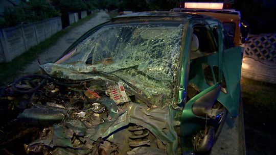 Staranował auto, którym jechała 3-osobowa rodzina (wideo)