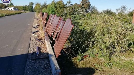 Staranował ponad 40 metrów ogrodzenia i uciekł. Wpadł przez jedną rzecz [zdjęcia]